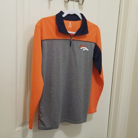 NFL Team Apparel Orange and Blue Jacket Women's size LARGE - Picture 2 of 6